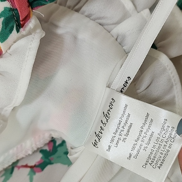 For Love & Lemons Baby Doll Whimsigoth  Imagen Crop  Floral Top Size Small - Picture 14 of 17